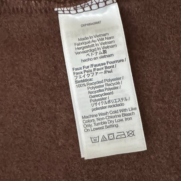 NEW MADEWELL PEBBLED FAUX SHEARLING HOT COCOA COZY SHAWL COLLAR COAT MEDIUM - Picture 10 of 12